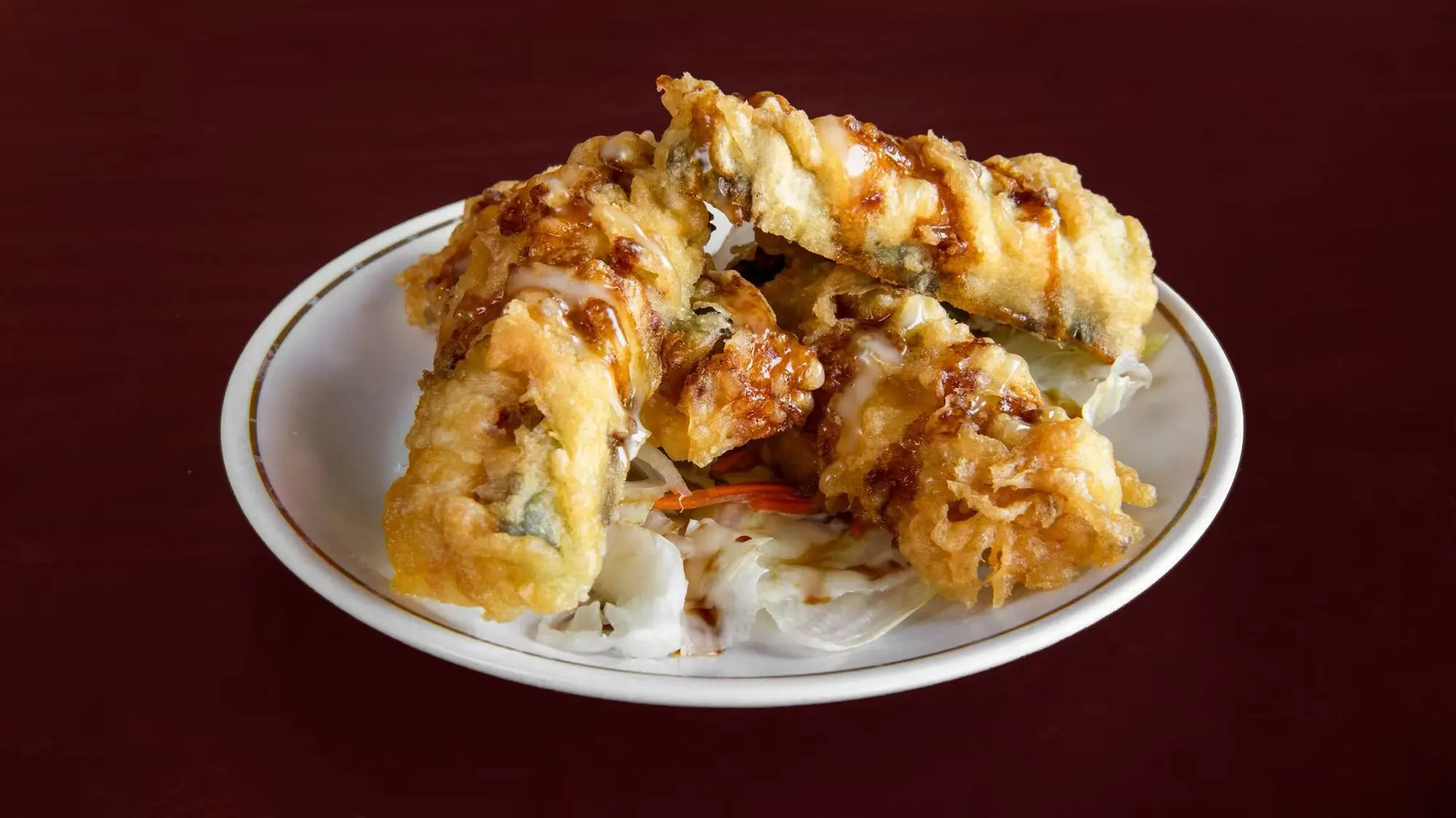 Fried sushi roll with rice at Green Tea Sushi Bar，a Japanese Restaurant in Covington